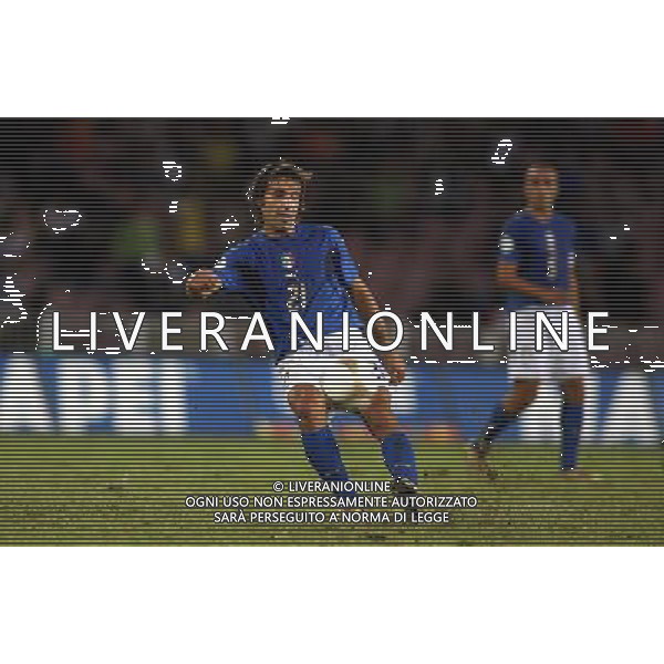 Italia - Lituania qualificazione europei a Napoli 02/09/2006 nella foto andrea pirlo * ph gianni nucci/ag: aldo liverani