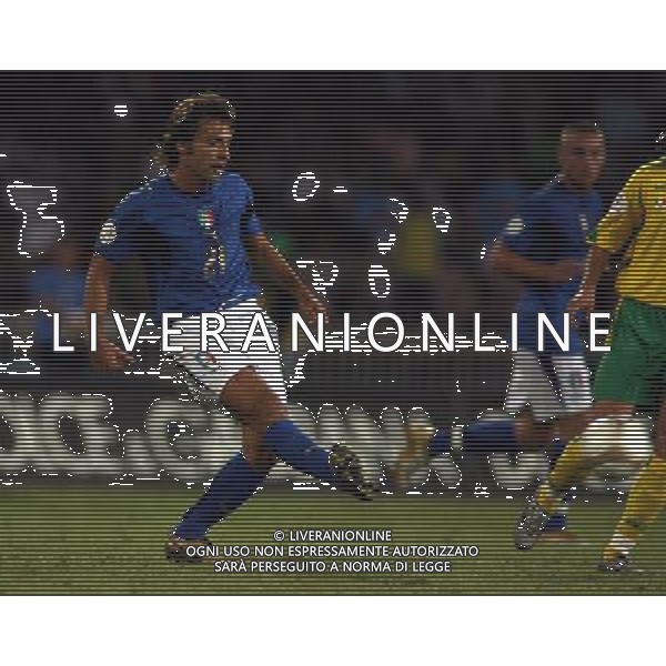 Italia - Lituania qualificazione europei a Napoli 02/09/2006 nella foto andrea pirlo * ph gianni nucci/ag: aldo liverani