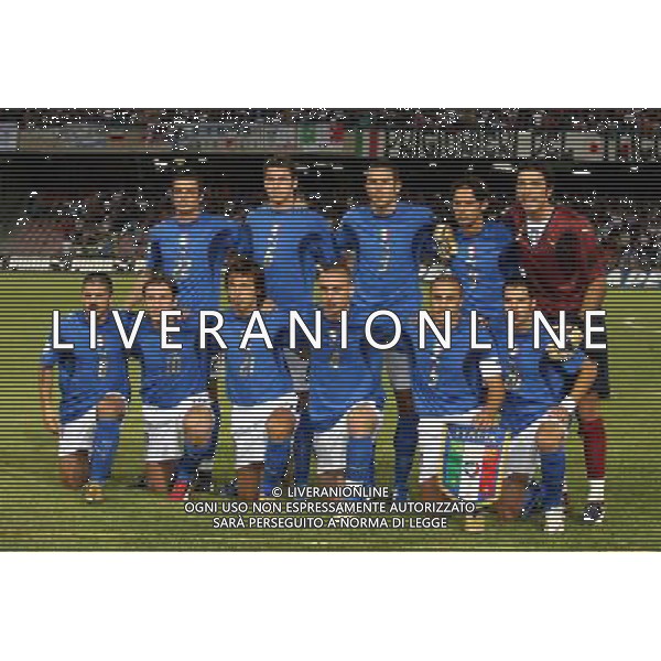 Italia - Lituania qualificazione europei a Napoli 02/09/2006 nella foto formazione italiana * ph gianni nucci/ag: aldo liverani