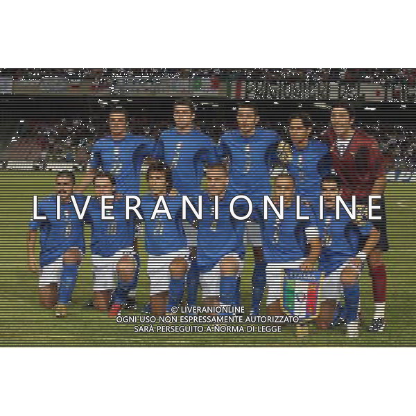 Italia - Lituania qualificazione europei a Napoli 02/09/2006 nella foto formazione italiana * ph gianni nucci/ag: aldo liverani