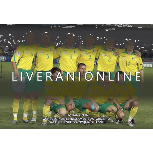 Italia - Lituania qualificazione europei a Napoli 02/09/2006 nella foto la formazione della lituania * ph gianni nucci/ag: aldo liverani