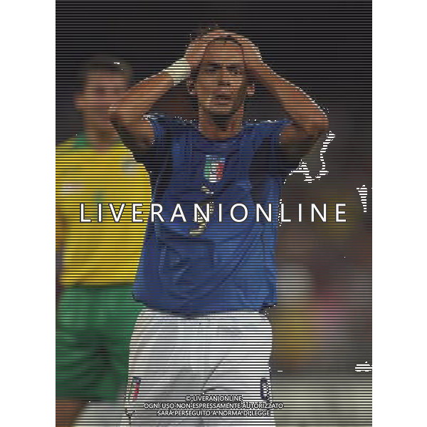 Italia - Lituania qualificazione europei a Napoli 02/09/2006 nella foto filippo inzaghi delusione * ph gianni nucci/ag: aldo liverani