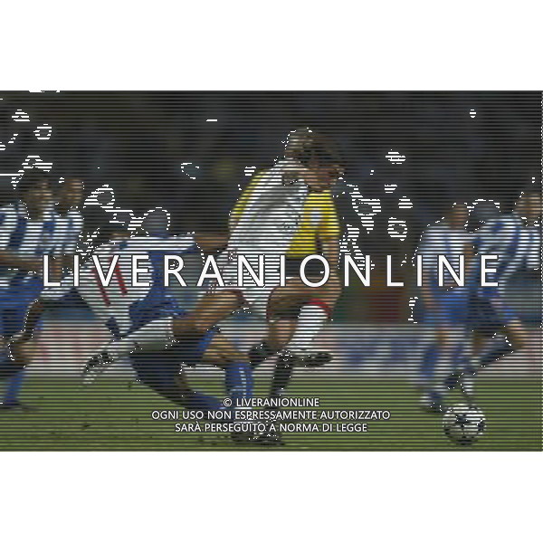 MONTECARLO MONACO 29-08-2003 MILAN - PORTO SUPERCOPPA EUROPEA NELLA FOTO: DERLEI E MALDINI PAOLO* AGENZIA ALDO LIVERANI