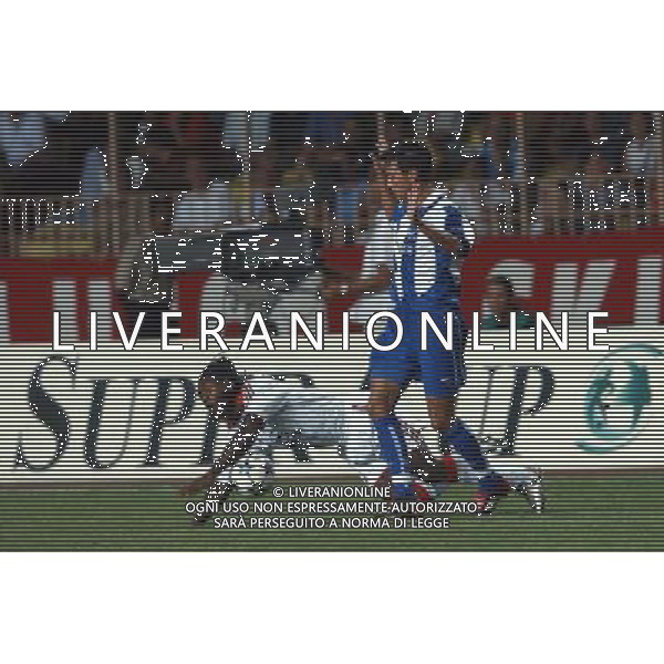 MONTECARLO MONACO 29-08-2003 MILAN - PORTO SUPERCOPPA EUROPEA NELLA FOTO: SEEDORF CLARENCE E PAULO FERREIRA* AGENZIA ALDO LIVERANI