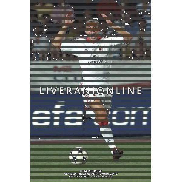 MONTECARLO MONACO 29-08-2003 MILAN - PORTO SUPERCOPPA EUROPEA NELLA FOTO: SHEVCHENKO ANDRYI ARRABBIATO* AGENZIA ALDO LIVERANI