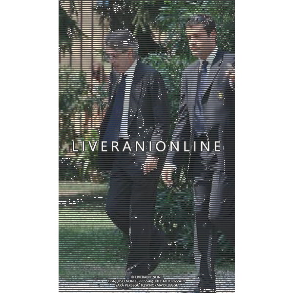MILANO 6 SETTEMBRE 2006 FUNERALI DI GIACINTO FACCHETTI NELLA FOTO: MASSIMO MORATTI CON ANDREA BUTTI PH FRANKY/AG ALDO LIVERANI