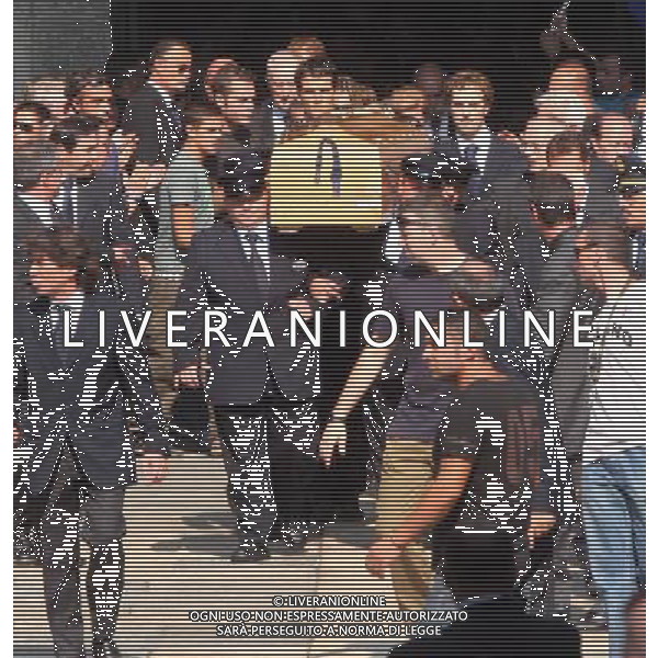 Milano 6 settembre 2006 Funerali Facchetti Giacinto nella foto: l\'uscita del feretro dalla basilica di Sant\'ambrogio foto Andry / Ag. Aldo Liverani