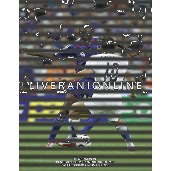 PARIGI 6 SETTEMBRE 2006 FRANCIA-ITALIA QUALIFICAZIONI EURO 2008 NELLA FOTO: vieira e cassano FOTO LUZZANI / AG. ALDO LIVERANI