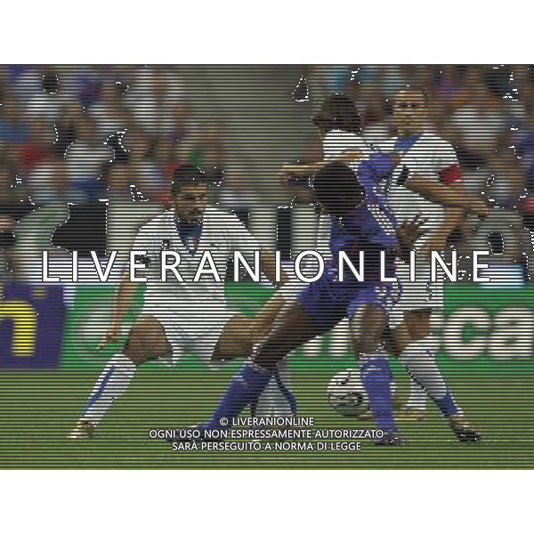 PARIGI 6 SETTEMBRE 2006 FRANCIA-ITALIA QUALIFICAZIONI EURO 2008 NELLA FOTO: gattuso govou pirlo FOTO LUZZANI / AG. ALDO LIVERANI