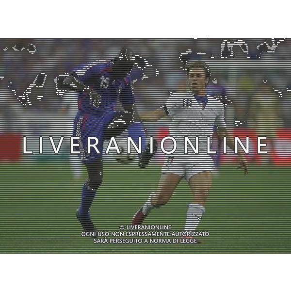 PARIGI 6 SETTEMBRE 2006 FRANCIA-ITALIA QUALIFICAZIONI EURO 2008 NELLA FOTO: cassano e thuram FOTO LUZZANI / AG. ALDO LIVERANI