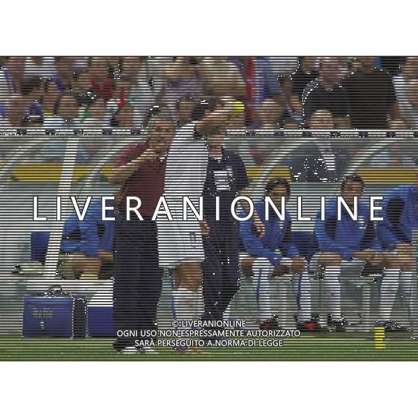 PARIGI 6 SETTEMBRE 2006 FRANCIA-ITALIA QUALIFICAZIONI EURO 2008 NELLA FOTO: donadoni e gilardino FOTO LUZZANI / AG. ALDO LIVERANI