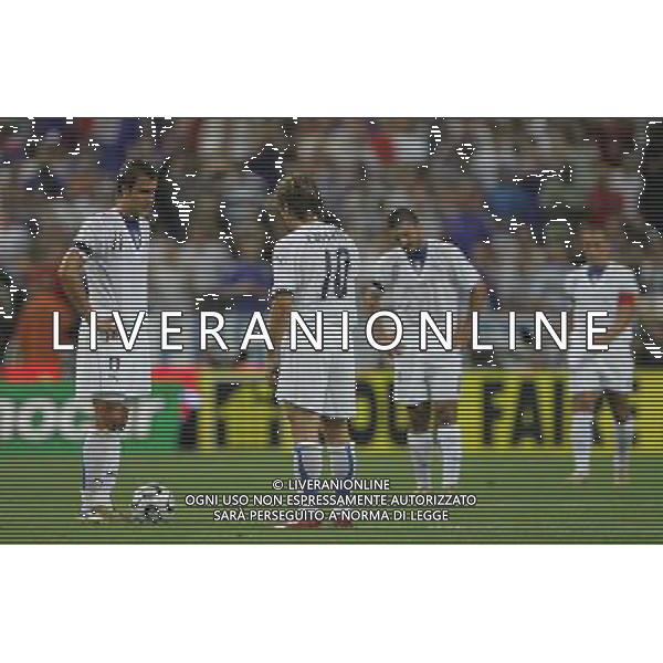 PARIGI 6 SETTEMBRE 2006 FRANCIA-ITALIA QUALIFICAZIONI EURO 2008 NELLA FOTO: delusione italia FOTO LUZZANI / AG. ALDO LIVERANI