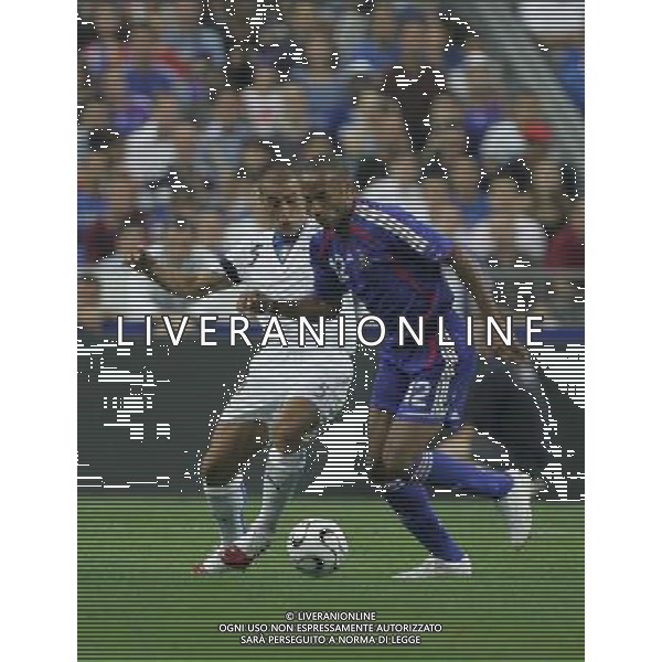 PARIGI 6 SETTEMBRE 2006 FRANCIA-ITALIA QUALIFICAZIONI EURO 2008 NELLA FOTO: henry e cannavaro FOTO LUZZANI / AG. ALDO LIVERANI