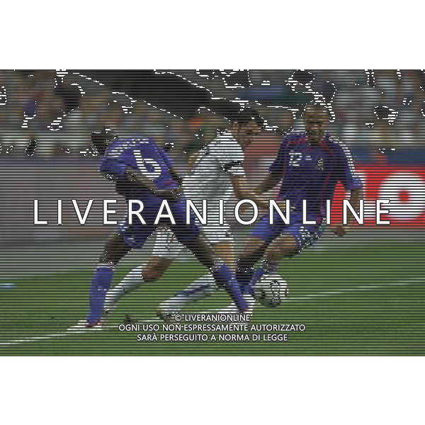 PARIGI 6 SETTEMBRE 2006 FRANCIA-ITALIA QUALIFICAZIONI EURO 2008 NELLA FOTO: makelele henry e perrotta FOTO LUZZANI / AG. ALDO LIVERANI