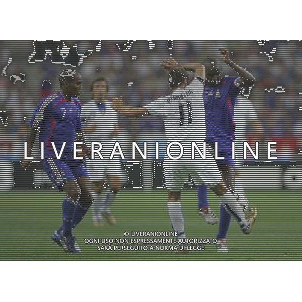 Parigi (FRA) 06-09-2006 qualificazione europei EURO 2008 francia-italia 3:1 nella foto malouda, gilardino e vieira ph marco luzzani/ag aldo liverani s.a.s.