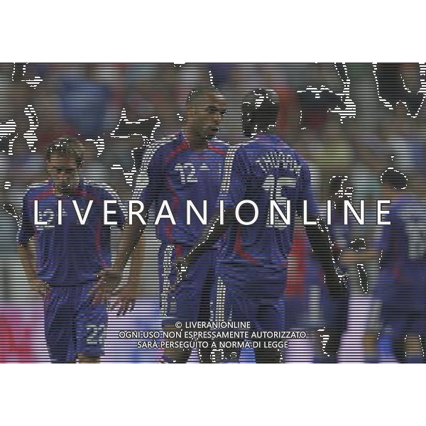 Parigi (FRA) 06-09-2006 qualificazione europei EURO 2008 francia-italia 3:1 nella foto henry, thuram e ribery ph marco luzzani/ag aldo liverani s.a.s.