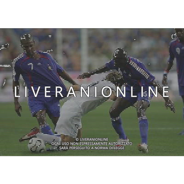 Parigi (FRA) 06-09-2006 qualificazione europei EURO 2008 francia-italia 3:1 nella foto malouda, cassano e makelele ph marco luzzani/ag aldo liverani s.a.s.