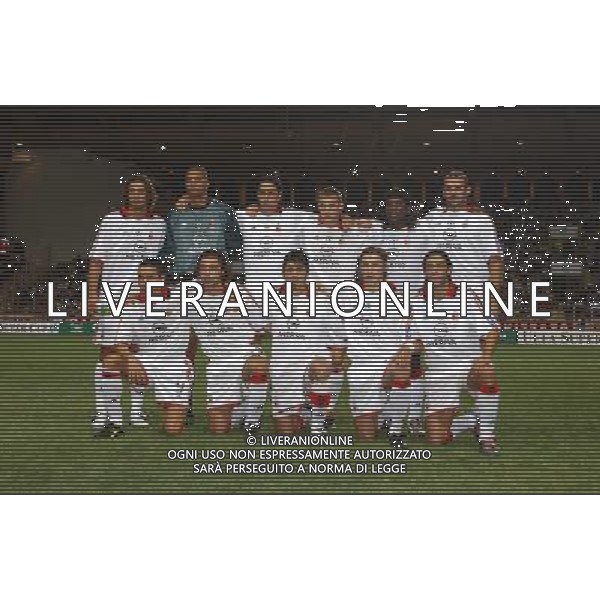 MONTECARLO MONACO 29-08-2003 MILAN - PORTO SUPERCOPPA EUROPEA NELLA FOTO: FORMAZIONE MILAN* AGENZIA ALDO LIVERANI