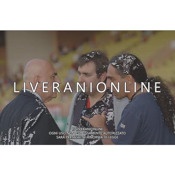 MONTECARLO MONACO 29-08-2003 MILAN - PORTO SUPERCOPPA EUROPEA NELLA FOTO: ADRIANO GALLIANI CON IL FIGLIO* AGENZIA ALDO LIVERANI