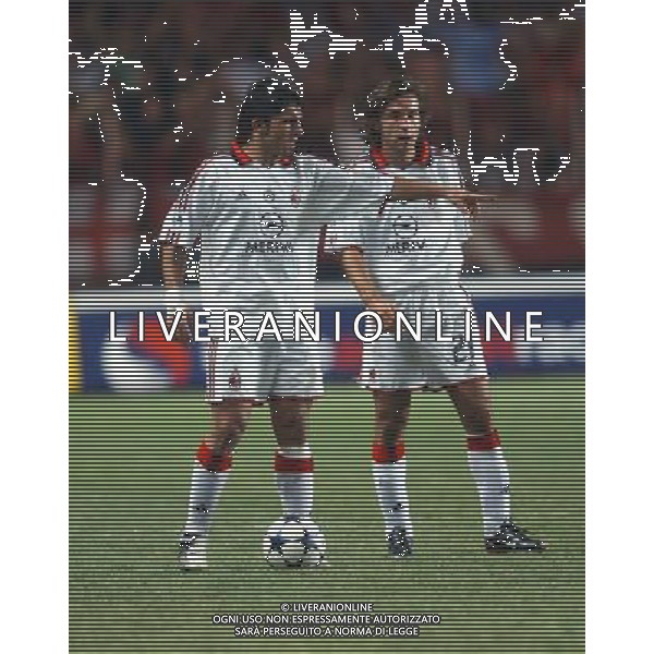 MONTECARLO MONACO 29-08-2003 MILAN - PORTO SUPERCOPPA EUROPEA NELLA FOTO: GATTUSO GENNARO E PIRLO ANDREA* AGENZIA ALDO LIVERANI