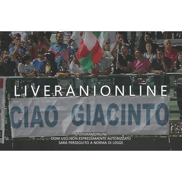 Italia - Austria qualificazioni Campionato Europeo Under21 Forli\' 05/09/2006 nella foto striscione in ricordo di giacinto facchetti ph aldo liverani