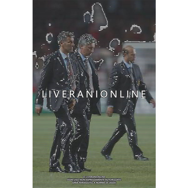 MONTECARLO MONACO 29-08-2003 MILAN - PORTO SUPERCOPPA EUROPEA NELLA FOTO: MAURO TASSOTTI CON CARLO ANCELOTTI* AGENZIA ALDO LIVERANI