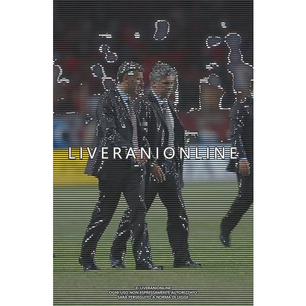 MONTECARLO MONACO 29-08-2003 MILAN - PORTO SUPERCOPPA EUROPEA NELLA FOTO: MAURO TASSOTTI CON CARLO ANCELOTTI* AGENZIA ALDO LIVERANI