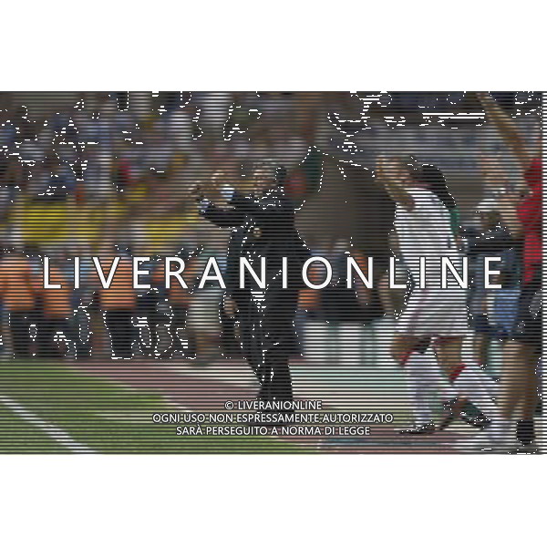 MILAN-PORTO SUPERCOPPA EUROPEA 29/08/2003 NELLA FOTO CARLO ANCELOTTI FOTO NERI BAGNAI-AGENZIA ALDO LIVERANI