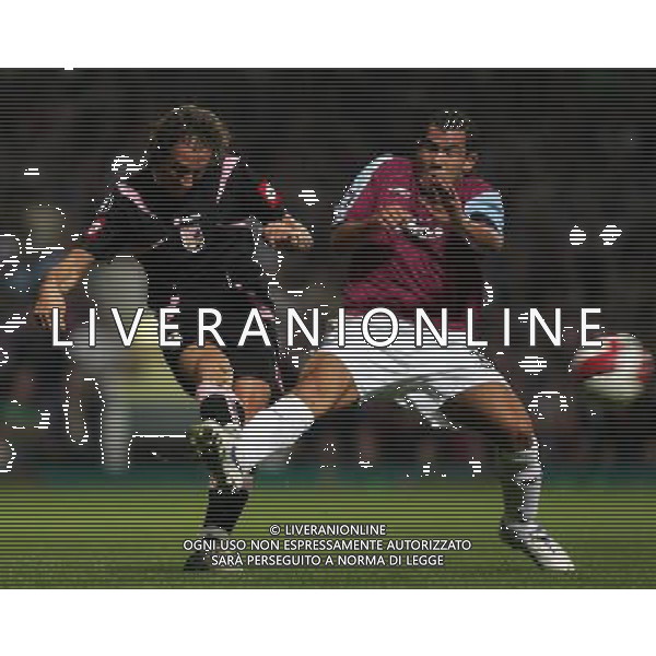 West Ham - Palermo, Coppa UEFA Londra14/09/06 nella foto Carlos Tevez con stefano aimo diana Picture by Ian Kington© IPS/Ag. Aldo Liverani
