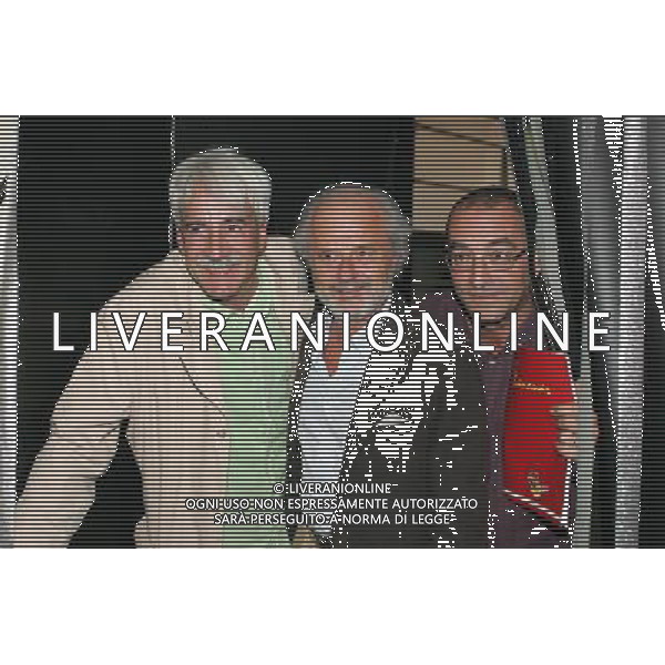 MILANO 20/9/2006 VIALE MONZA, 140 VENT\' ANNI DI ZELIG NELLA FOTO GINO, MICHELE E GIANCARLO BOZZO FOTO ROMANO/AG ALDO LIVERANI