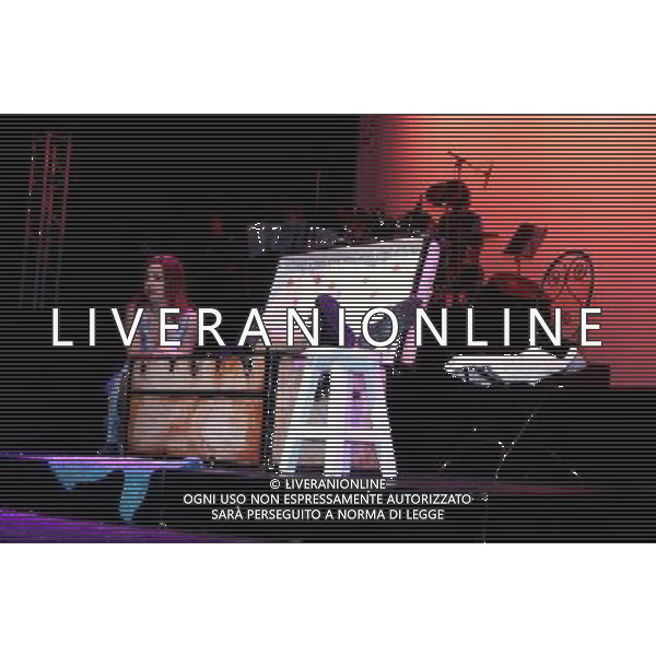 MILANO 25 SETTEMBRE 2006 TEATRO VENTAGLIO SMERALDO SPETTACOLO-EVENTO \'MINA...CHE COSA SEI?\' NELLA FOTO:DAN BREITMAN E IVANNA ROSSI PH FRANKY-AG ALDO LIVERANI