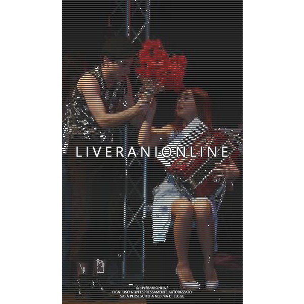 MILANO 25 SETTEMBRE 2006 TEATRO VENTAGLIO SMERALDO SPETTACOLO-EVENTO \'MINA...CHE COSA SEI?\' NELLA FOTO:DAN BREITMAN E IVANNA ROSSI PH FRANKY-AG ALDO LIVERANI