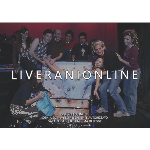 MILANO 25 SETTEMBRE 2006 TEATRO VENTAGLIO SMERALDO SPETTACOLO-EVENTO \'MINA...CHE COSA SEI?\' NELLA FOTO:DAN BREITMAN E IVANNA ROSSI PH FRANKY-AG ALDO LIVERANI