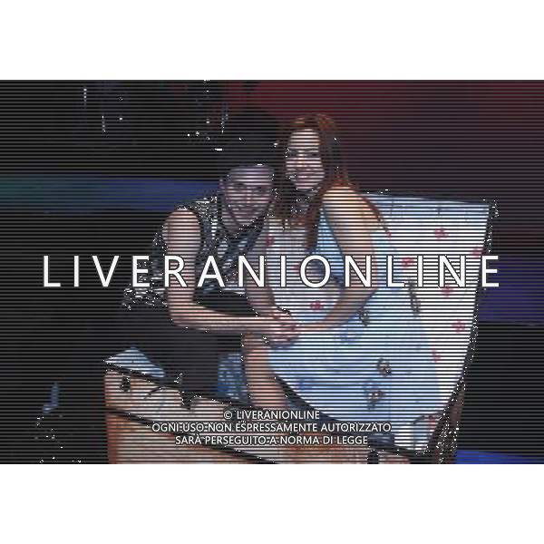 MILANO 25 SETTEMBRE 2006 TEATRO VENTAGLIO SMERALDO SPETTACOLO-EVENTO \'MINA...CHE COSA SEI?\' NELLA FOTO:DAN BREITMAN E IVANNA ROSSI PH FRANKY-AG ALDO LIVERANI