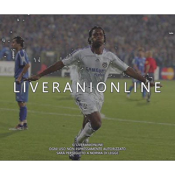PFC Levski Sofia - Chelsea FC, Champions League, Group A, 27/09/2006 nella foto esultanza dopo il gol di Didier Drogba pic by Marcello Pozzetti ©IPS Photo Agency/Ag. Aldo Liverani 