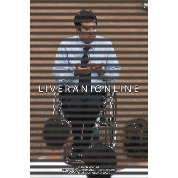 Centro Tecnico Federale di Coverciano 02/10/2006 Raduno e Allenamento della Nazionale Italiana nella foto Luca Pancalli Presidente FIGC ph gianni nucci/ag. Aldo Liverani