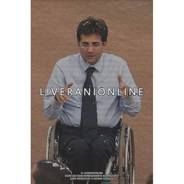 Centro Tecnico Federale di Coverciano 02/10/2006 Raduno e Allenamento della Nazionale Italiana nella foto Luca Pancalli Presidente FIGC ph gianni nucci/ag. Aldo Liverani