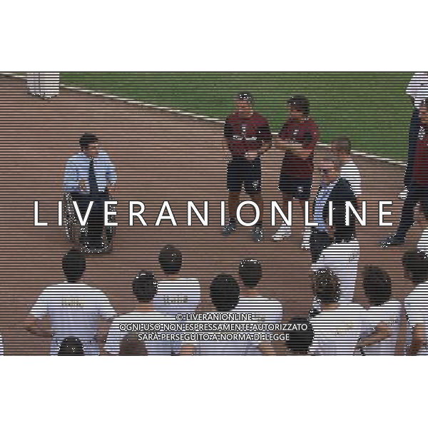 Centro Tecnico Federale di Coverciano 02/10/2006 Raduno e Allenamento della Nazionale Italiana nella foto Luca Pancalli Presidente FIGC con Roberto Donadoni ph gianni nucci/ag. Aldo Liverani