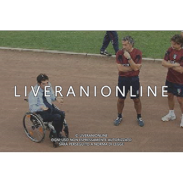 Centro Tecnico Federale di Coverciano 02/10/2006 Raduno e Allenamento della Nazionale Italiana nella foto Luca Pancalli Presidente FIGC con Roberto Donadoni ph gianni nucci/ag. Aldo Liverani