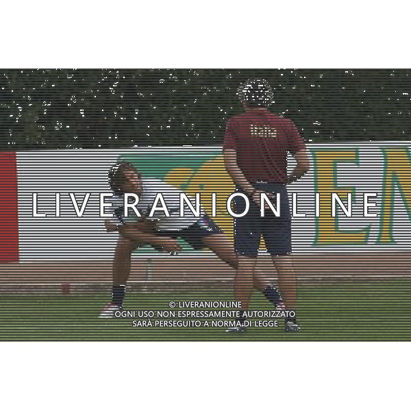 Centro Tecnico Federale di Coverciano 02/10/2006 Raduno e Allenamento della Nazionale Italiana nella foto roberto donadoni con stefano mauri ph gianni nucci/ag. Aldo Liverani