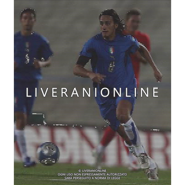 ITALIA-AUSTRIA 05/09/2005 NELLA FOTO ALBERTO AQUILANI AGENZIA ALDO LIVERANI