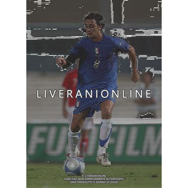 ITALIA-AUSTRIA 05/09/2005 NELLA FOTO ALBERTO AQUILANI AGENZIA ALDO LIVERANI