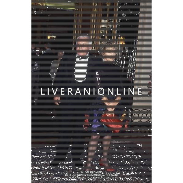 ARCHIVIO GIOVANNI LIVERANI NELLA FOTO PAOLO VILLAGGIO CON LA MOGLIE AGENZIA ALDO LIVERANI