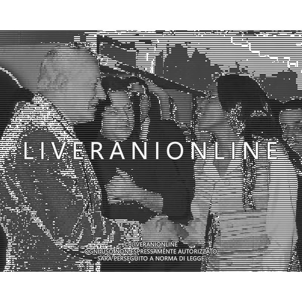 ARCHIVIO GIOVANNI LIVERANI NELLA FOTO PAOLO VILLAGGIO CON VITTORIO DE SICA AGENZIA ALDO LIVERANI