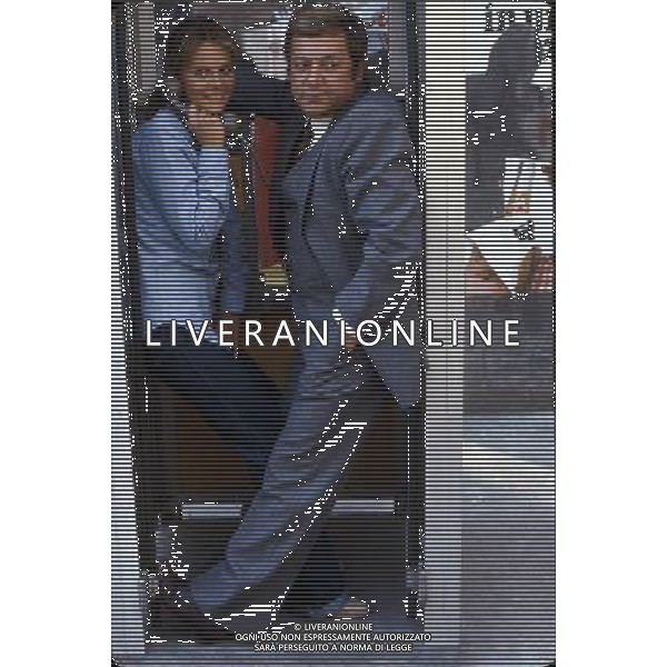 ARCHIVIO GIOVANNI LIVERANI NELLA FOTO PAOLO VILLAGGIO CON SILVIA DIONISIO AGENZIA ALDO LIVERANI