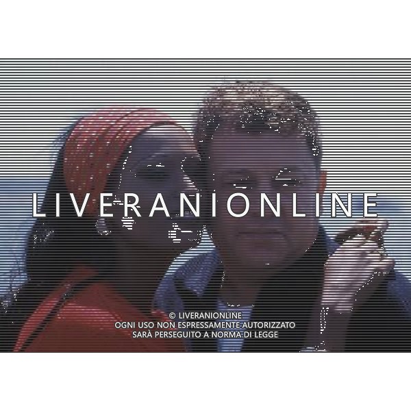 ARCHIVIO GIOVANNI LIVERANI NELLA FOTO PAOLO VILLAGGIO CON ZEUDY ARAYA AGENZIA ALDO LIVERANI