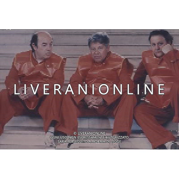 ARCHIVIO GIOVANNI LIVERANI NELLA FOTO PAOLO VILLAGGIO CON LINO BANFI-MASSIMO BOLDI AGENZIA ALDO LIVERANI