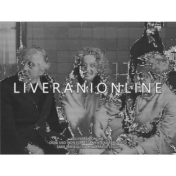 ARCHIVIO GIOVANNI LIVERANI NELLA FOTO PAOLO VILLAGGIO CON ELEONORA GIORGI-LUCIANO SALCE AGENZIA ALDO LIVERANI