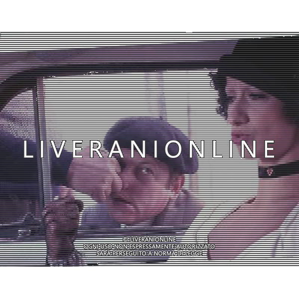 ARCHIVIO GIOVANNI LIVERANI NELLA FOTO PAOLO VILLAGGIO CON ANNA MAZZAMAURO AGENZIA ALDO LIVERANI