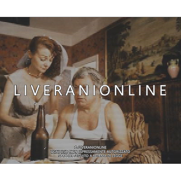 ARCHIVIO GIOVANNI LIVERANI NELLA FOTO PAOLO VILLAGGIO CON MILENA VUKOTIC AGENZIA ALDO LIVERANI